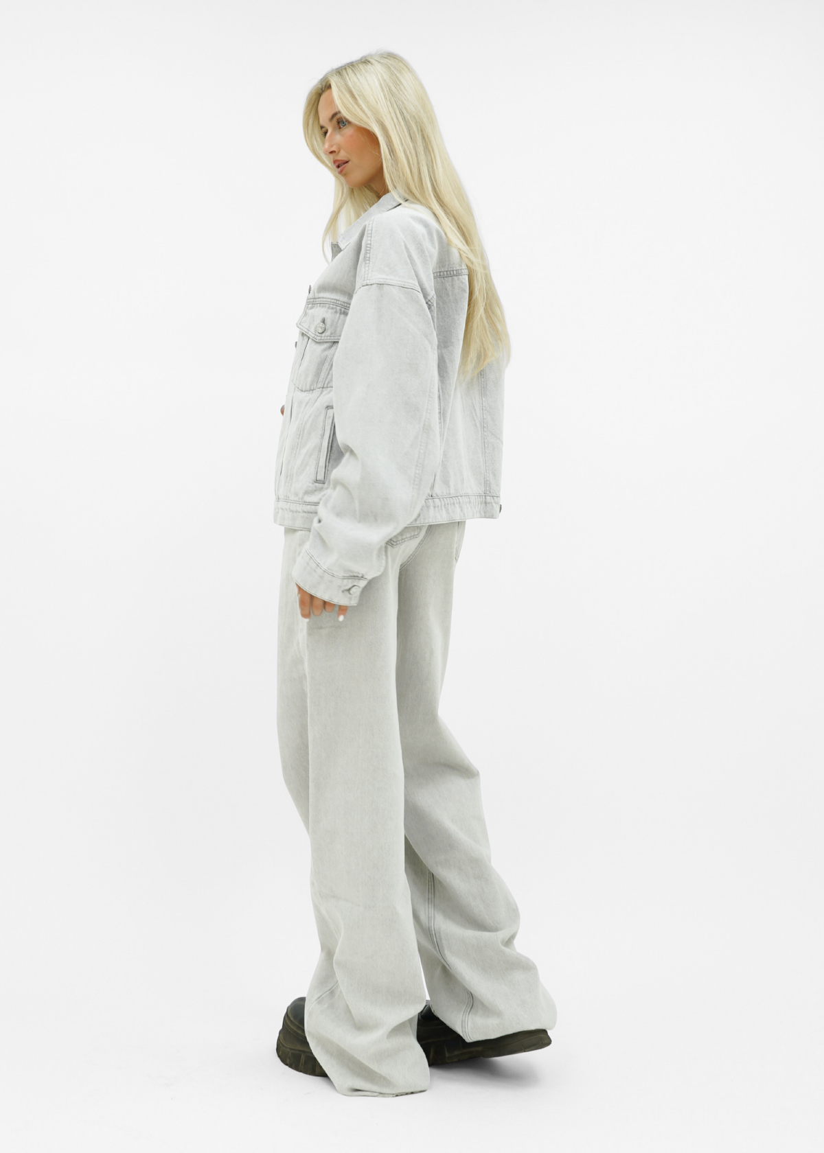 Baggy jeans light washed grey (tall)