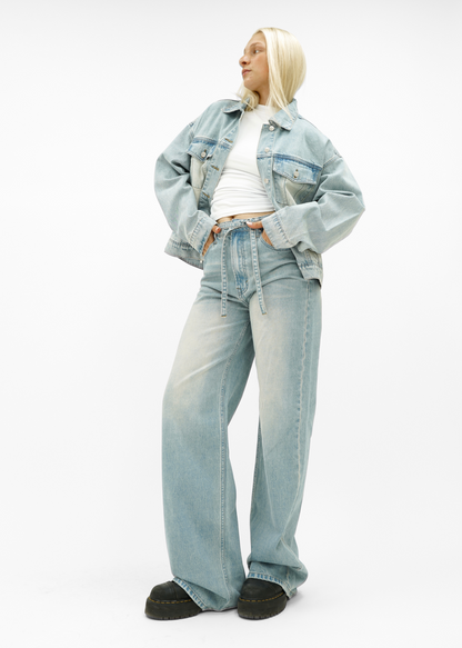 Oversized denim jacket vintage denim (tall)