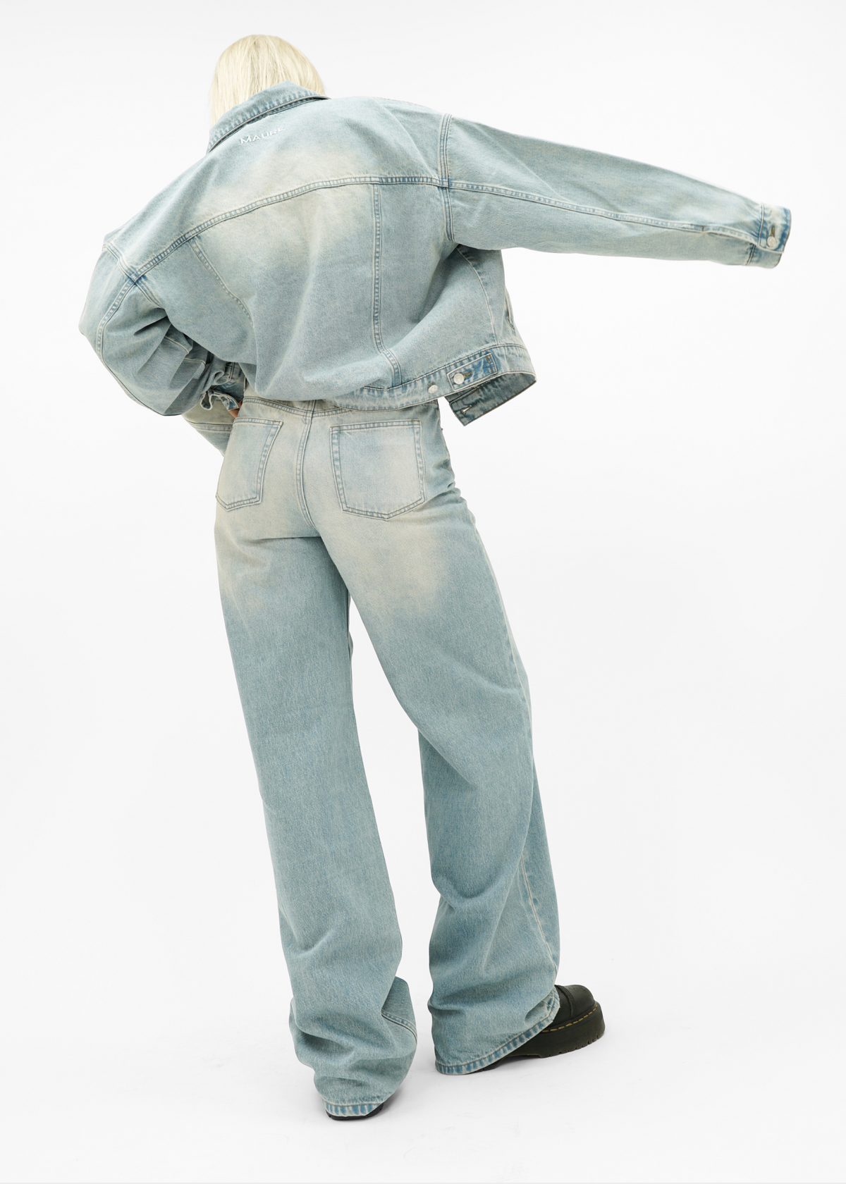 Oversized denim jacket vintage denim (tall)
