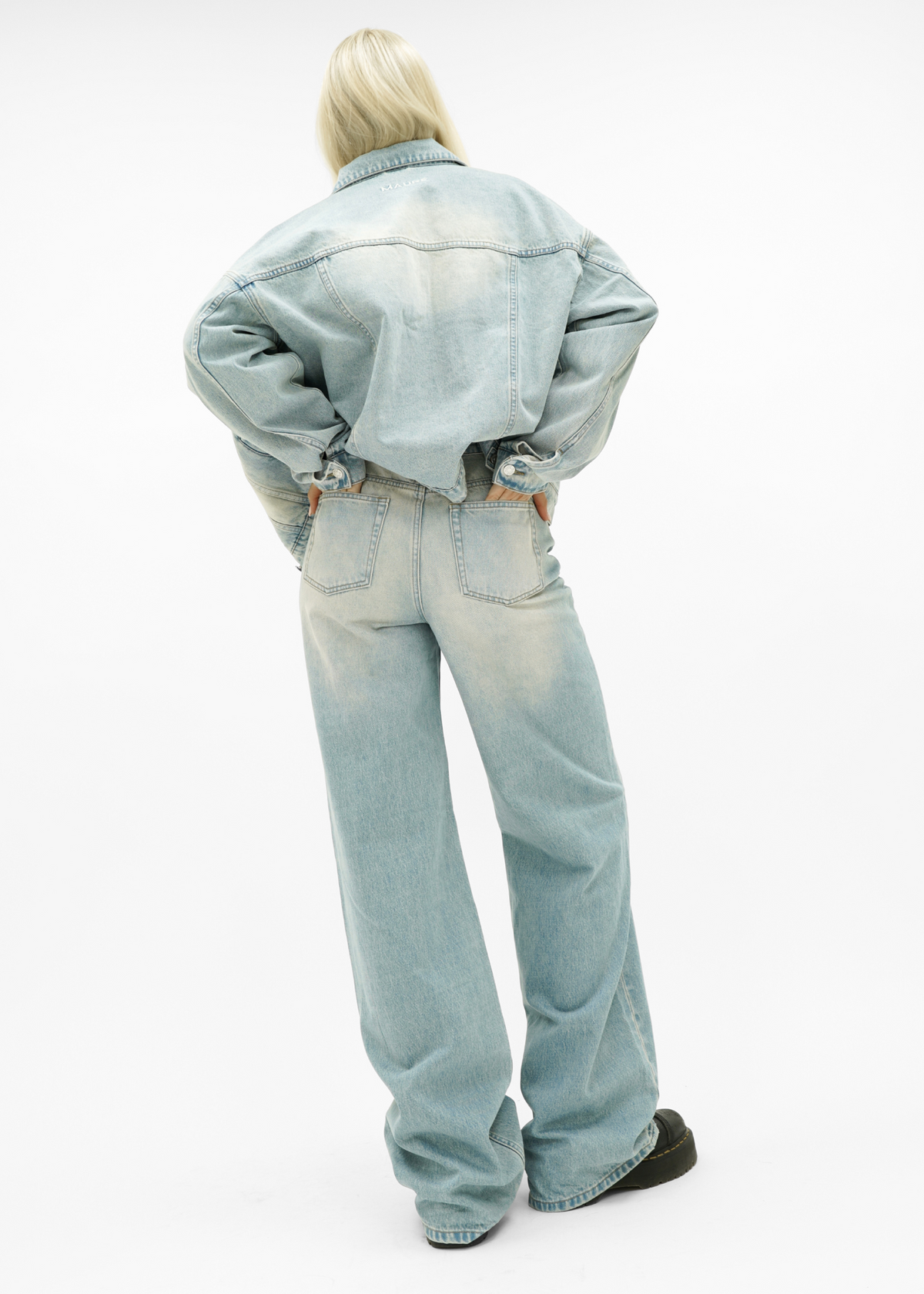 Oversized denim jacket vintage denim (tall)