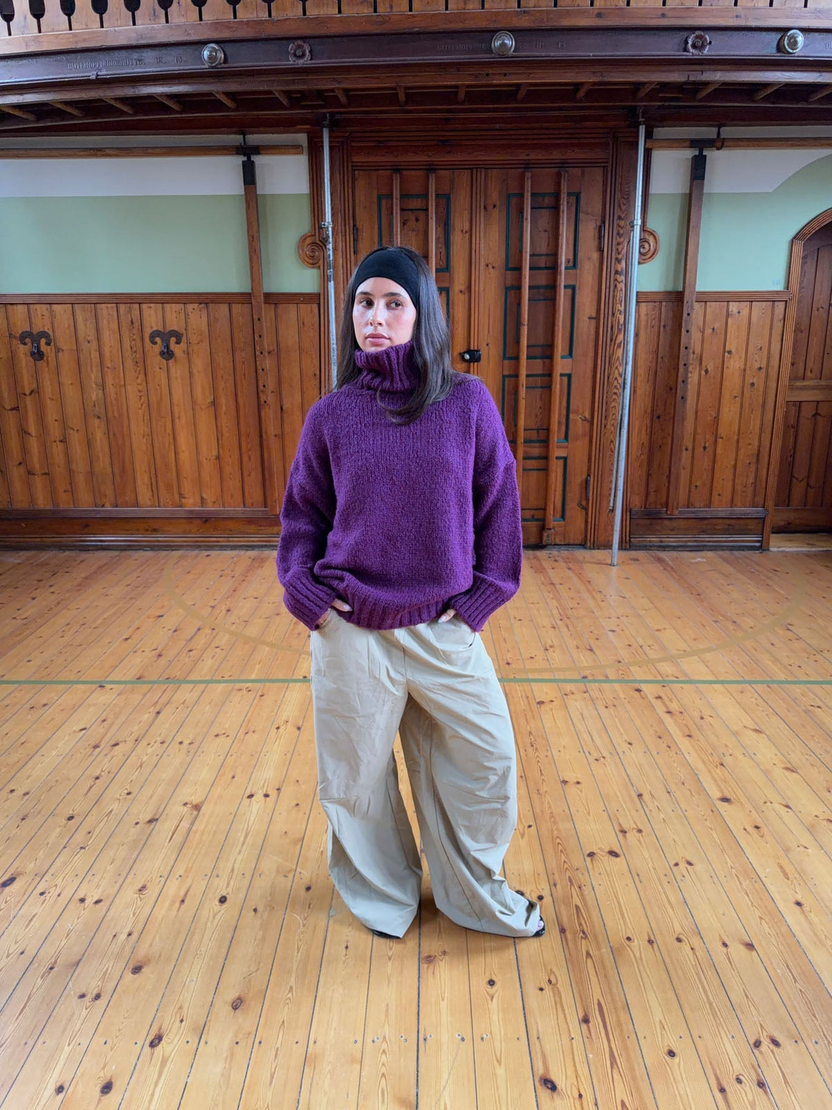 Valdamara oversized turtleneck - Purple