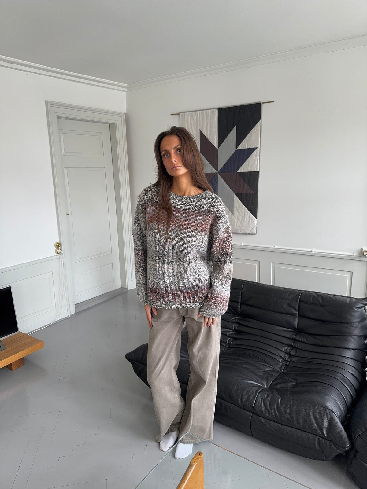Balta knit - Black/white/red